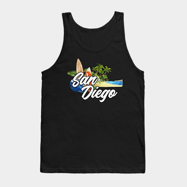 San Diego surf. San Diego trip Tank Top by SerenityByAlex